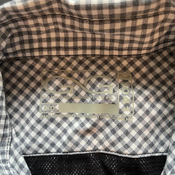 Game Guard Outdoor Gray and White Checker Short Sleeve Shirt - Picture 2 of 2